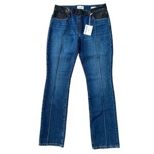 Frame Denim Jeans Le Mini Boot Coated Zip Vertigo Mix ( 27 )